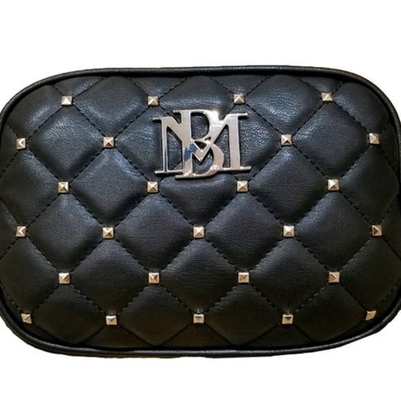 NWT-LAST ONE!-Badgley Mischka Quilted Black Camera Bag - Picture 1 of 8